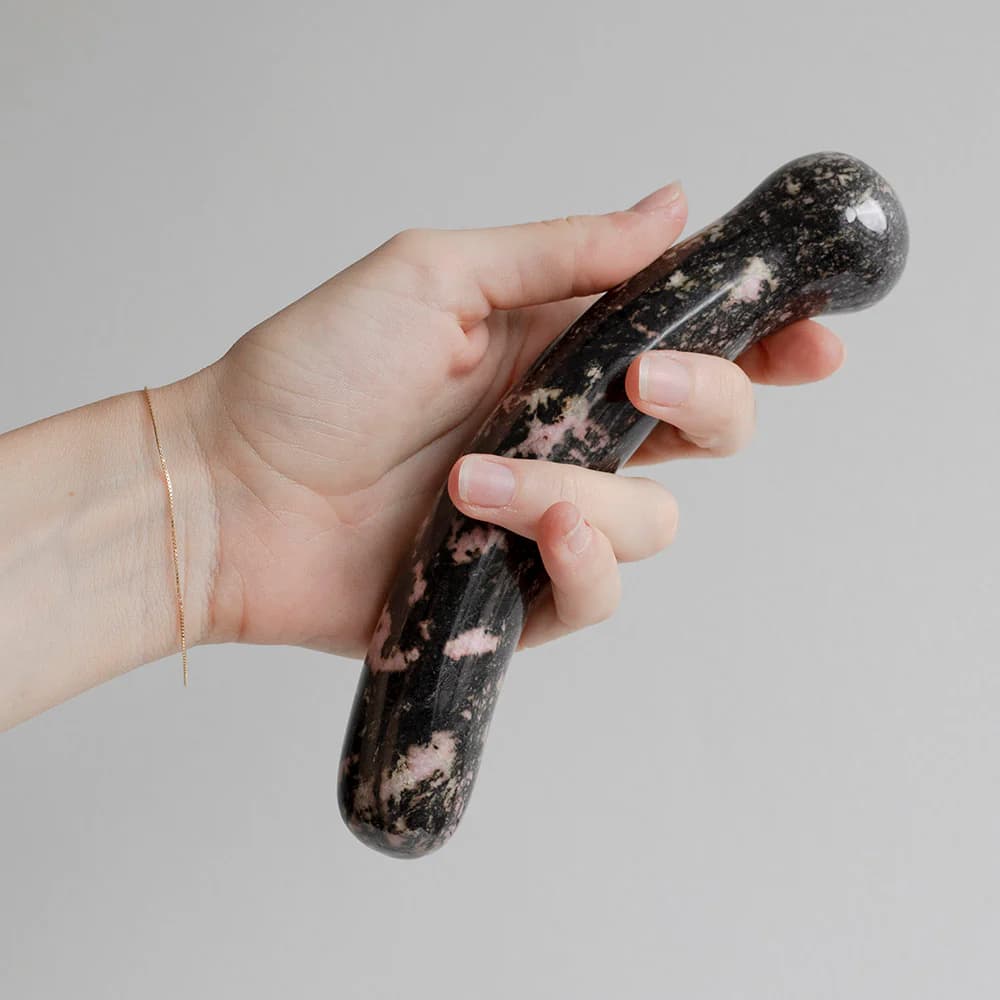 Chakrubs Anahata Curve Rhodonite Wand thumbnail 7