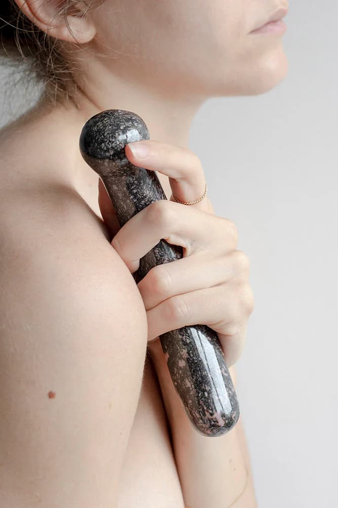 Chakrubs Anahata Curve Rhodonite Wand thumbnail 8