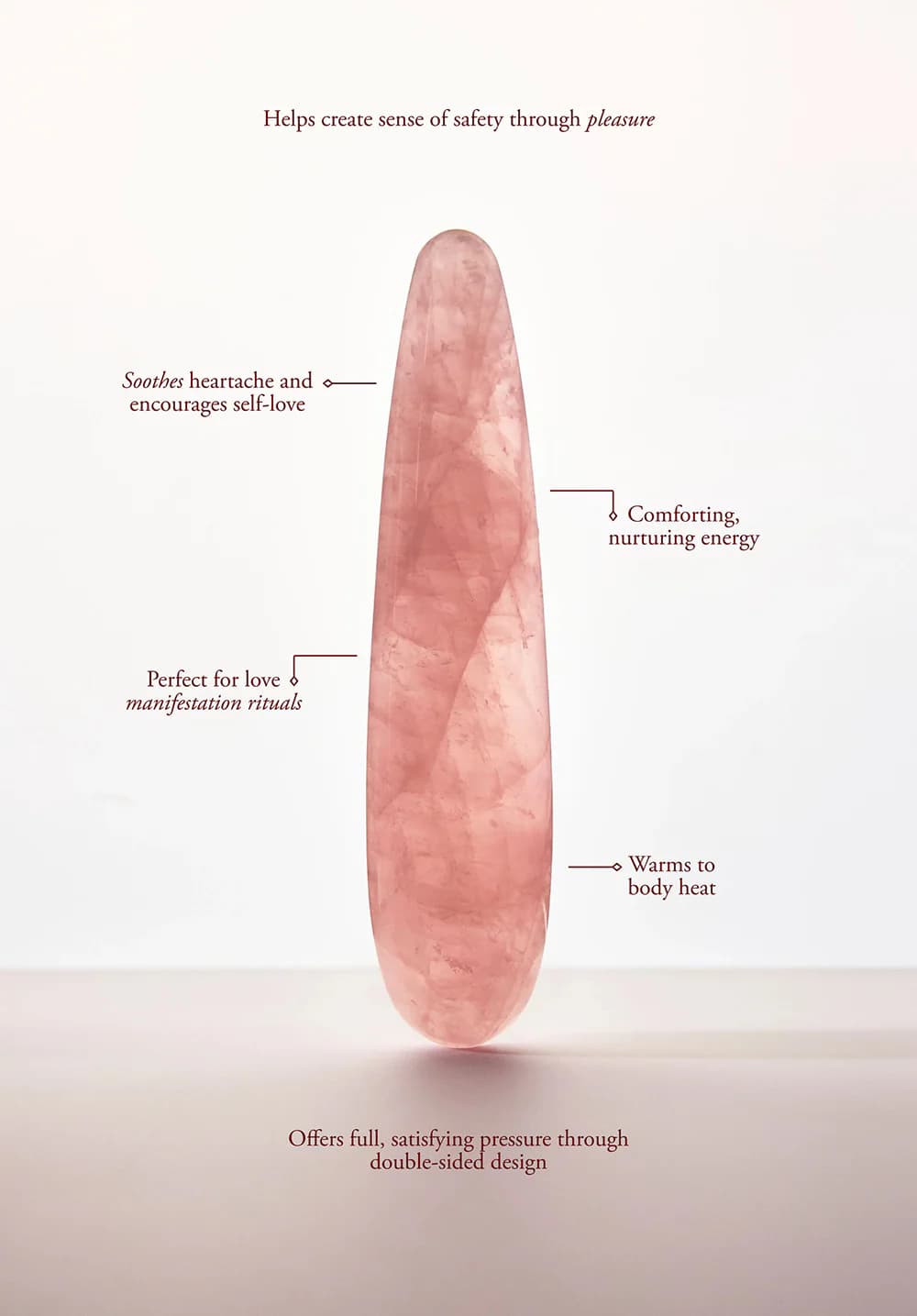 Chakrubs Heart Original Rose Quartz Wand thumbnail 4