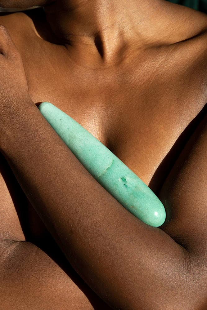 Chakrubs Indian Jade Original Green Aventurine Wand thumbnail 4