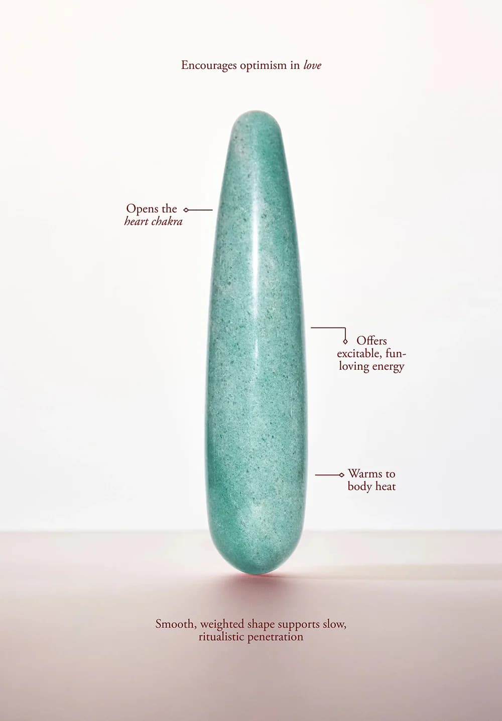 Chakrubs Indian Jade Original Green Aventurine Wand thumbnail 5