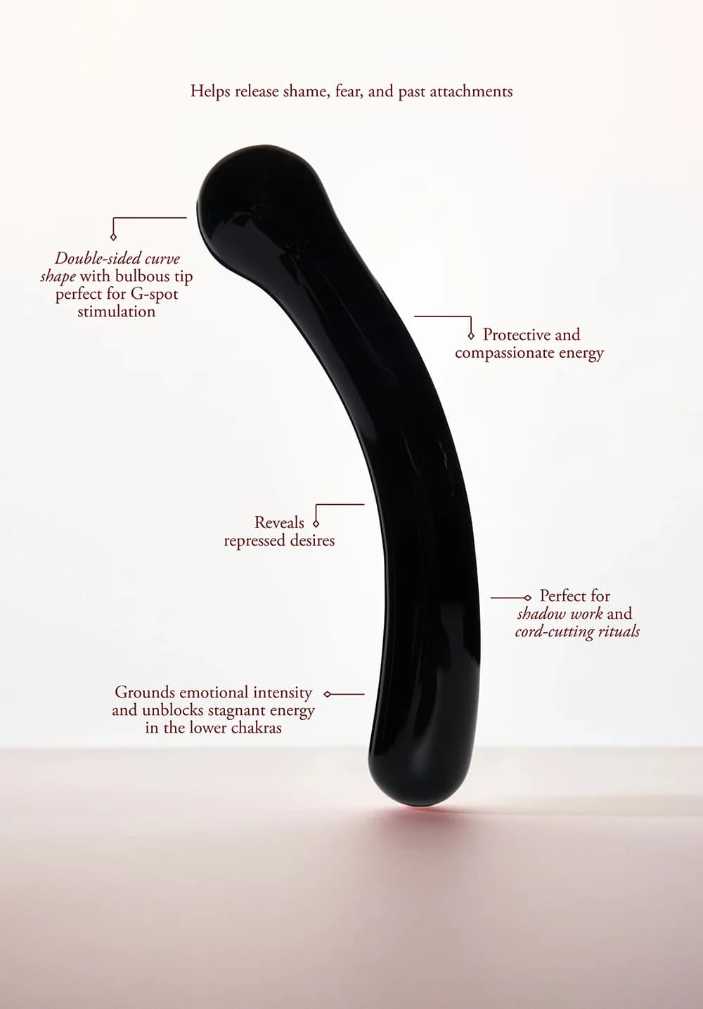 Chakrubs Xaga Curve Obsidian Wand thumbnail 7