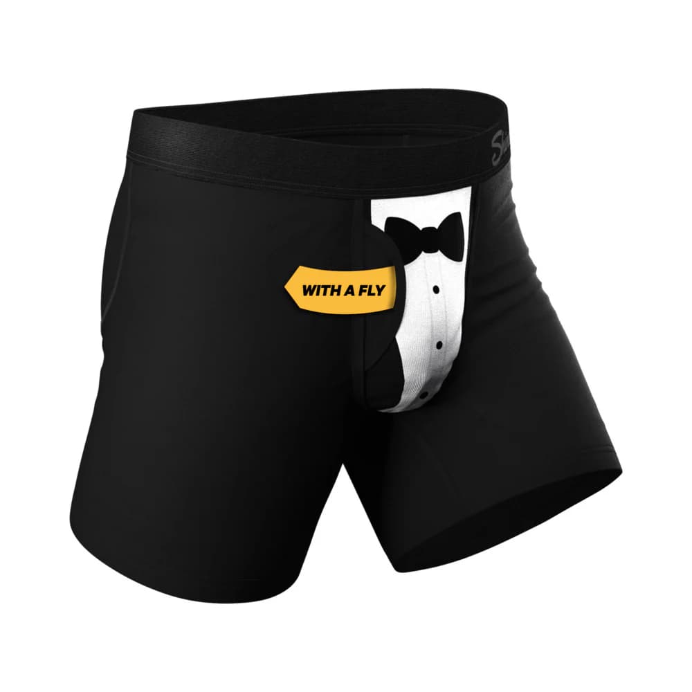 Shinesty The 009 Black Tuxedo Ball Hammock Pouch Underwear with Fly XL thumbnail 2