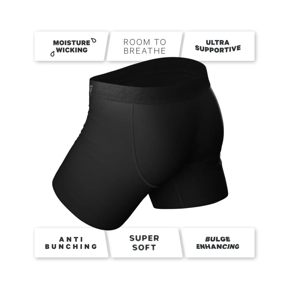 Shinesty The 009 Black Tuxedo Ball Hammock Pouch Underwear with Fly 2XL thumbnail 5