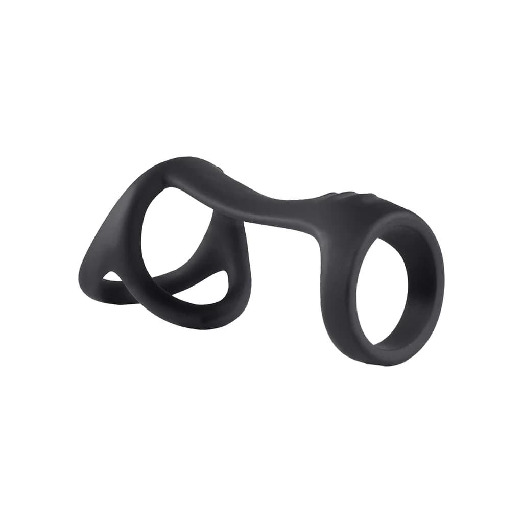 Magic Ridged Cock Strap&Ball Stretcher Black thumbnail 2