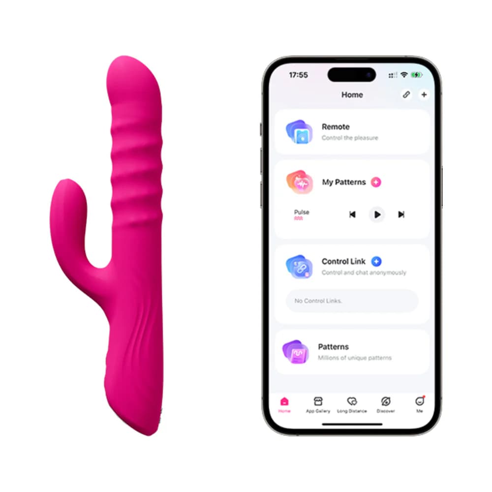 Lovense Velvo Rotating Beaded G-Spot & Clit Rabbit Vibrator thumbnail 2