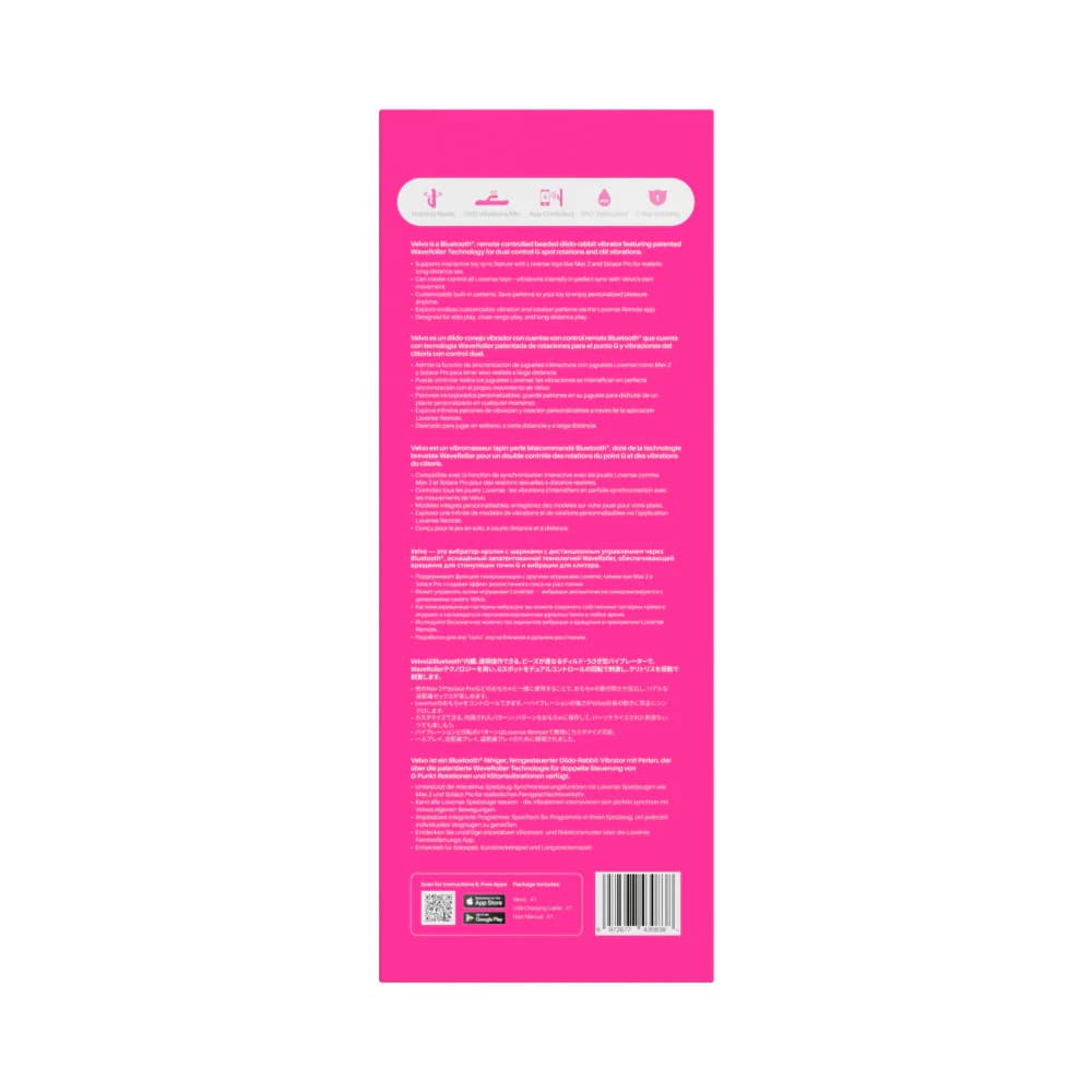 Lovense Velvo Rotating Beaded G-Spot & Clit Rabbit Vibrator thumbnail 7