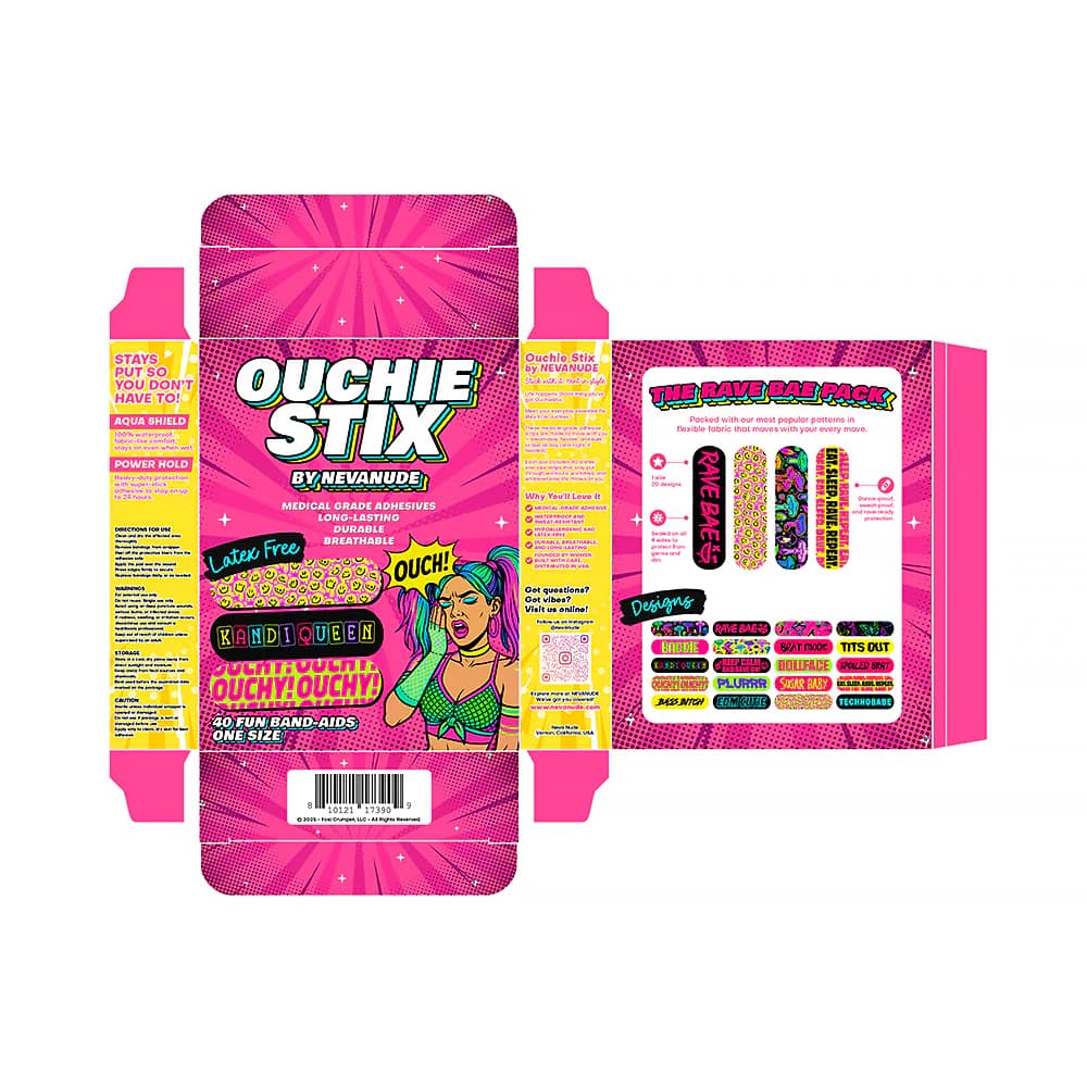 Ouchie Stix by Neva Nude Plur Vibes Bandages 40-Pack thumbnail 2