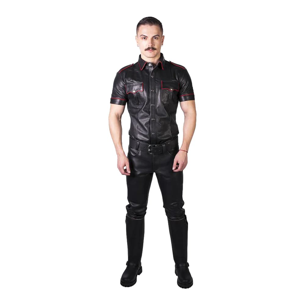 Prowler RED Leather Jeans Black 34 in.