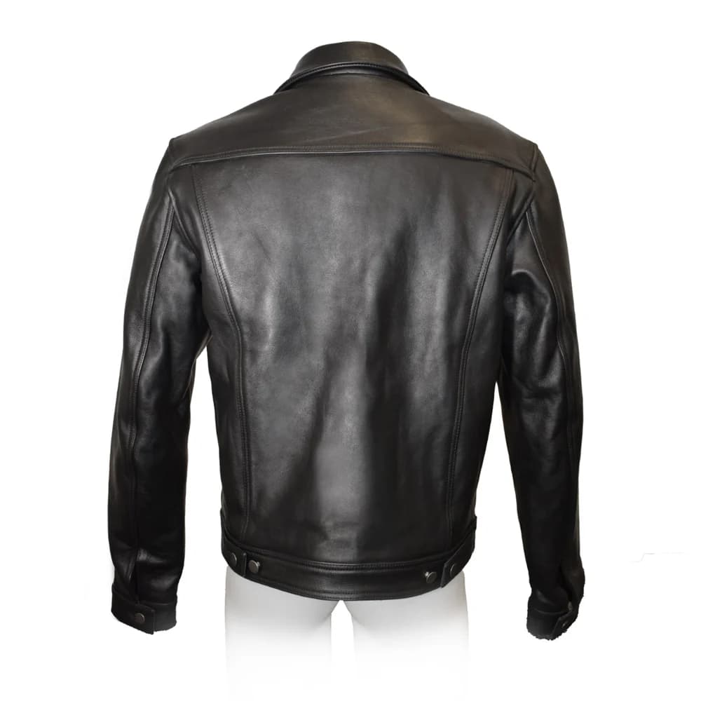 Prowler RED Leather Trucker Jacket S thumbnail 3