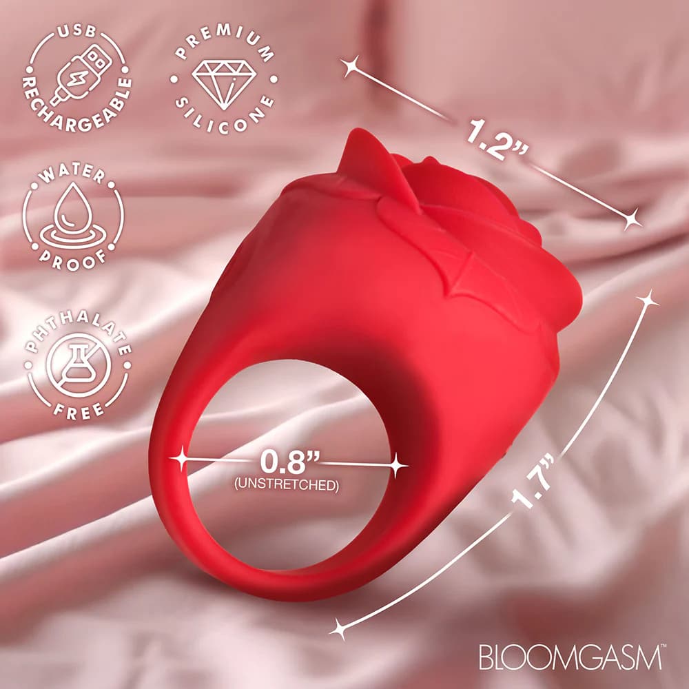 Bloomgasm Rose Ring Discreet Finger Vibrator thumbnail 10