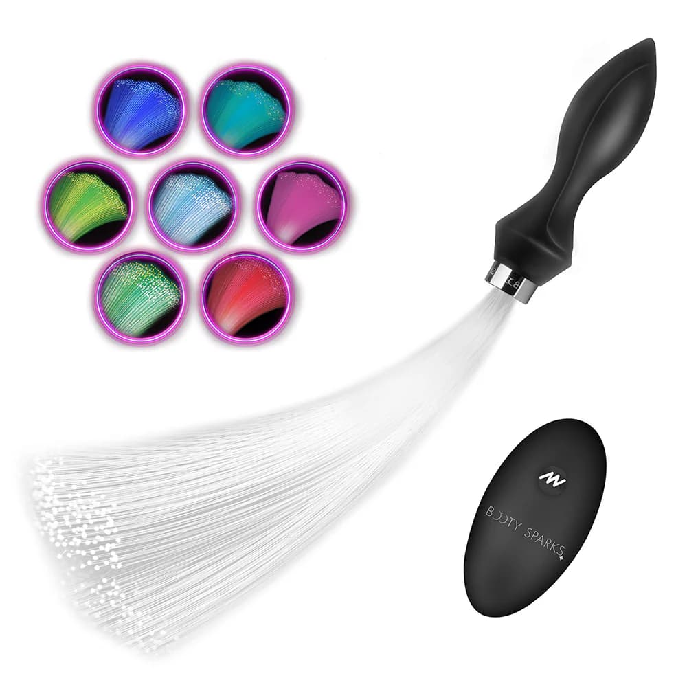 Booty Sparks Vibrating Silicone Optical Fiber Butt Plug thumbnail 2