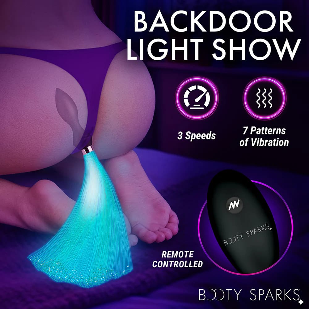 Booty Sparks Vibrating Silicone Optical Fiber Butt Plug thumbnail 8