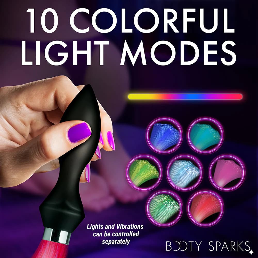 Booty Sparks Vibrating Silicone Optical Fiber Butt Plug thumbnail 9