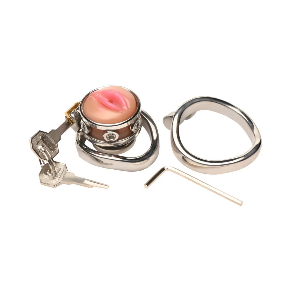 Master Series Pussy Boy Metal Chastity Cage thumbnail 9