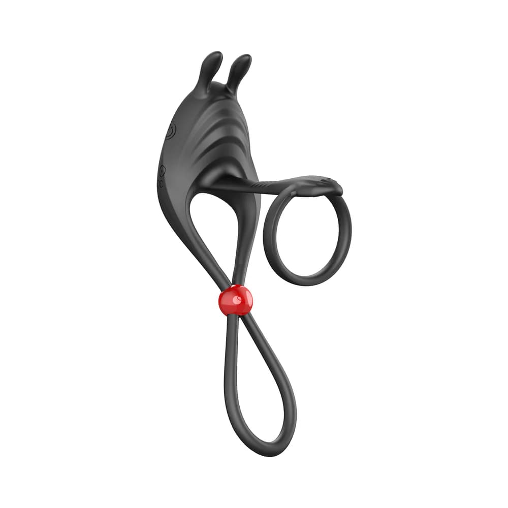 Cockpower Remote Control Cock Ring & Ball Cinch Black thumbnail 3