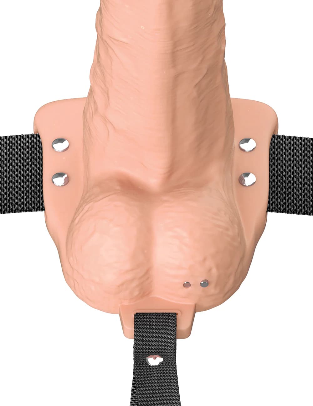 Fantasy X-Tensions Elite Vibrating Hollow Silicone Strap-On 6 in. Light thumbnail 7