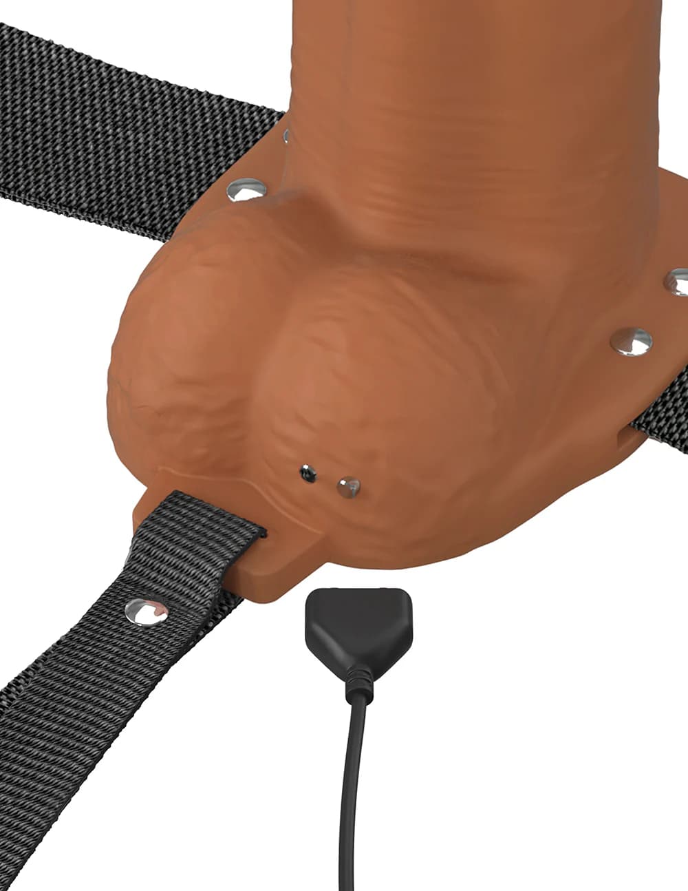 Fantasy X-Tensions Elite Vibrating Hollow Silicone Strap-On 6 in. Brown thumbnail 8