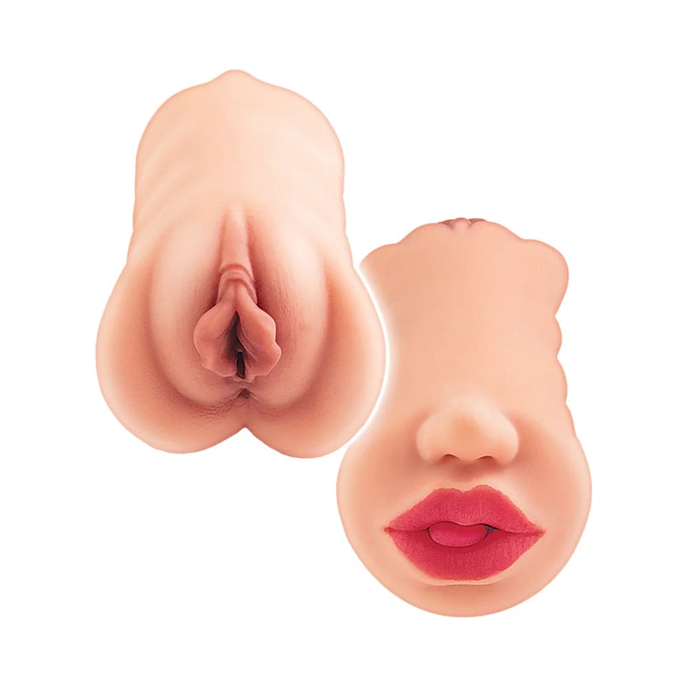 Always Horny Masturbator Double Sided Stroker Beige thumbnail 2