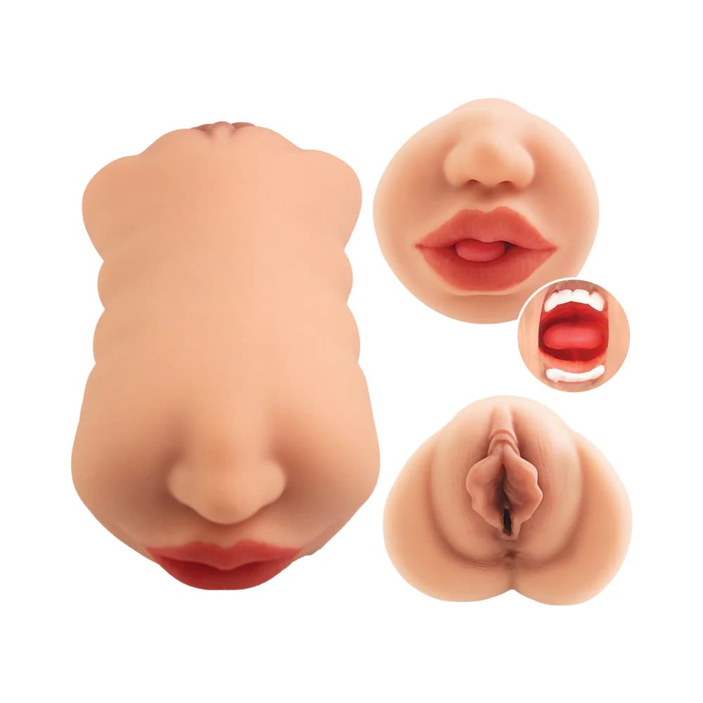 Always Horny Masturbator Double Sided Stroker Beige thumbnail 4