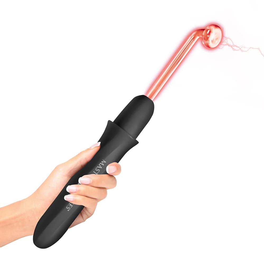 Master Series Elektra Rechargeable E-Stim Wand Black thumbnail 3