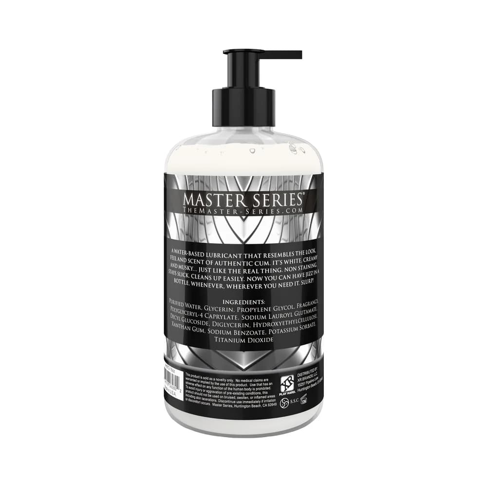 Master Series Jizz Cum-Scented Water-Based Lube 16 oz. thumbnail 2