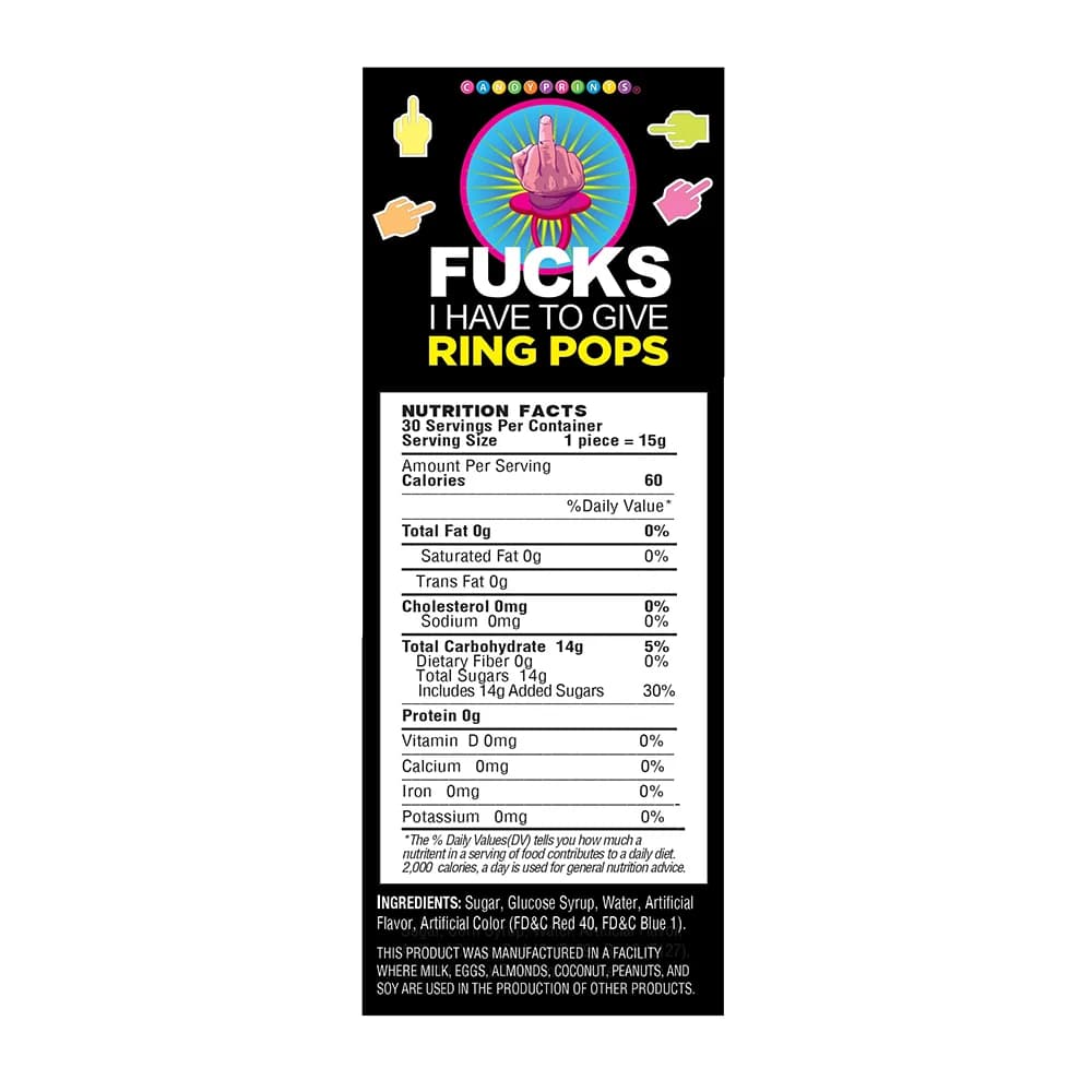 Last Fuck Ring Pop 30-Piece Display thumbnail 2