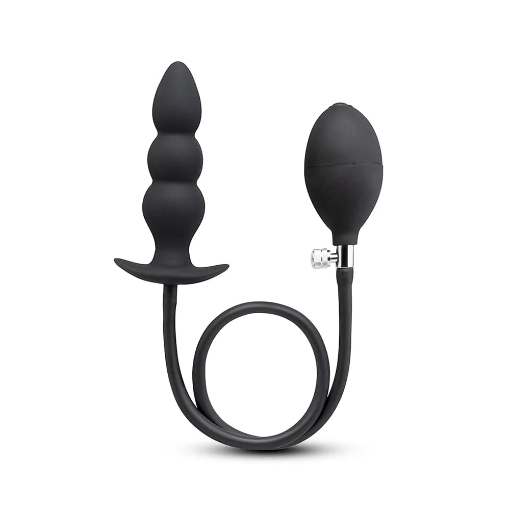 b-Vibe Beaded Inflatable Anal Plug with Hand Pump thumbnail 2