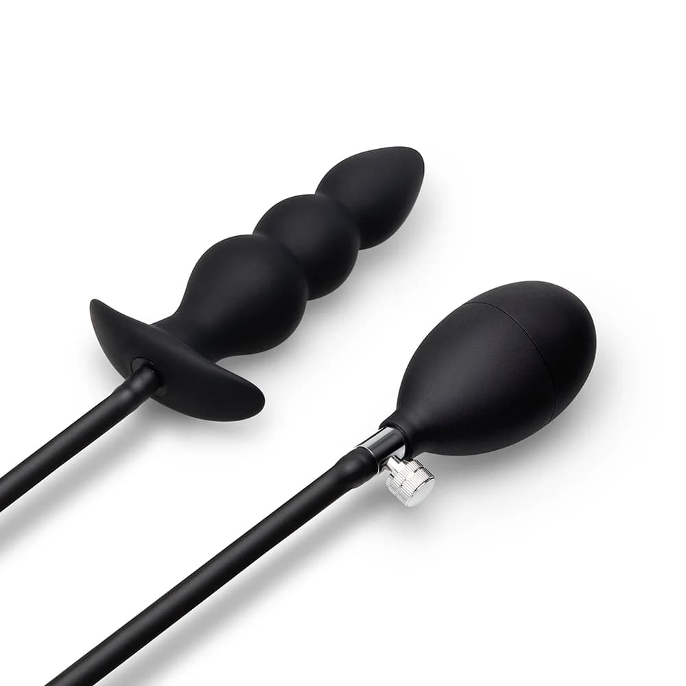 b-Vibe Beaded Inflatable Anal Plug with Hand Pump thumbnail 3