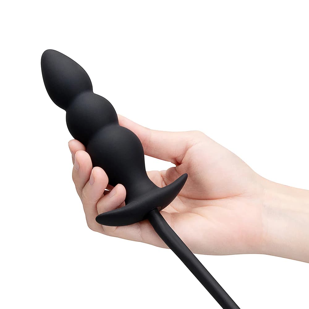 b-Vibe Beaded Inflatable Anal Plug with Hand Pump thumbnail 4