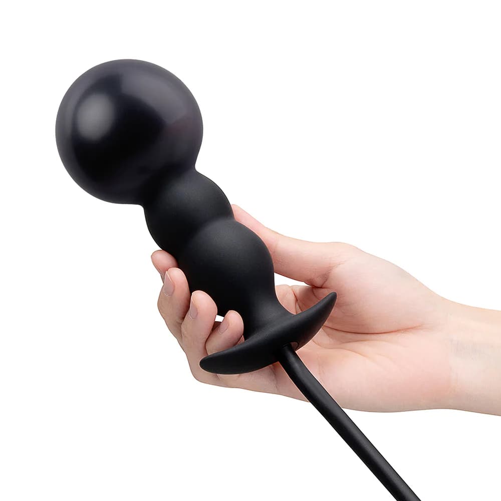 b-Vibe Beaded Inflatable Anal Plug with Hand Pump thumbnail 7