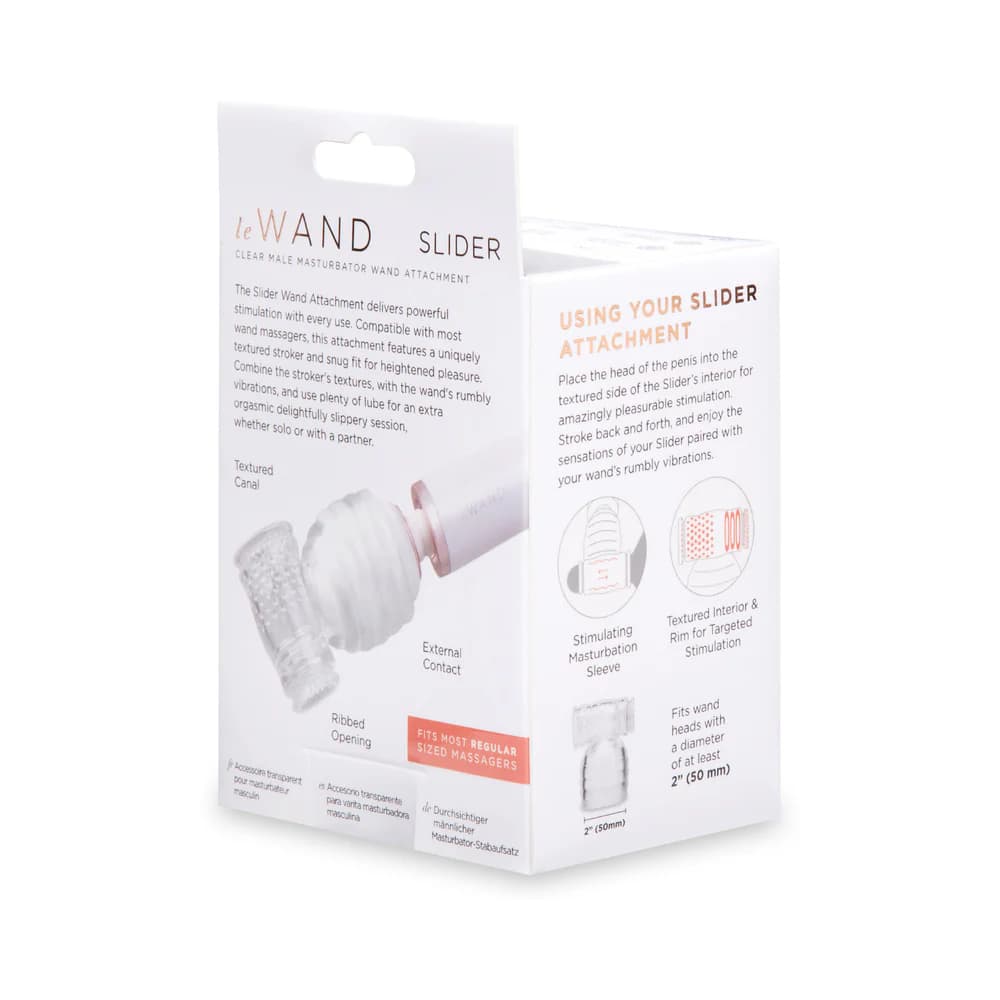 Le Wand Slider Clear Male Masturbator Wand Attachment thumbnail 7