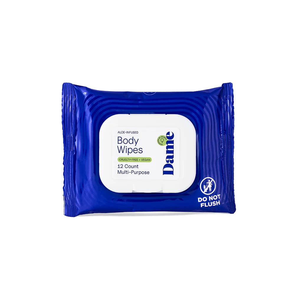 Dame Body Wipes 12ct Aloe & Cucumber thumbnail 2