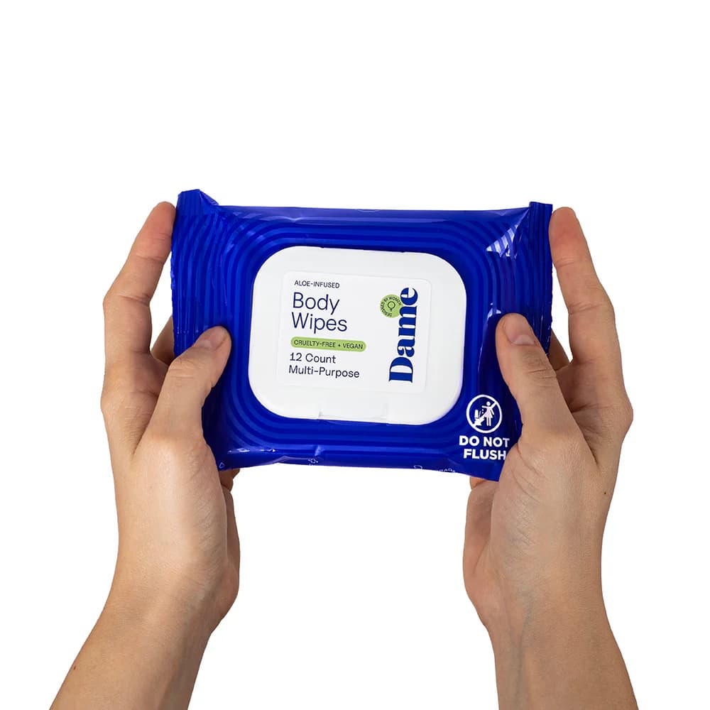 Dame Body Wipes 12ct Aloe & Cucumber thumbnail 4