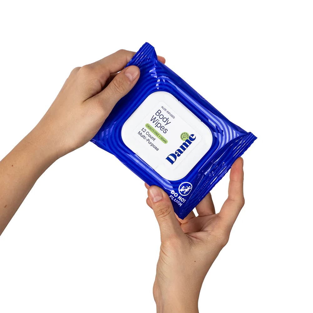 Dame Body Wipes 12ct Aloe & Cucumber thumbnail 5