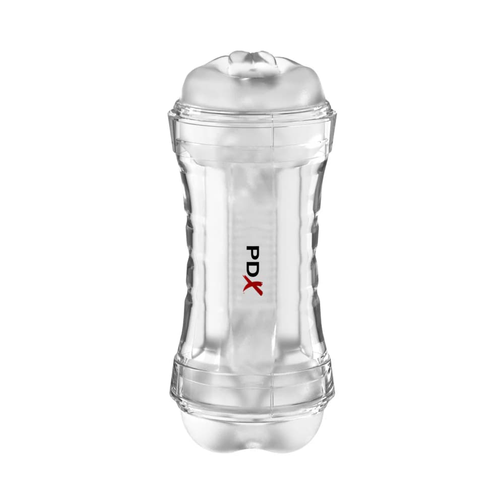 PDX Extreme Wet Pussies Super Flip-A-Pussy Over Self-Lubricating Stroker Frosted thumbnail 3