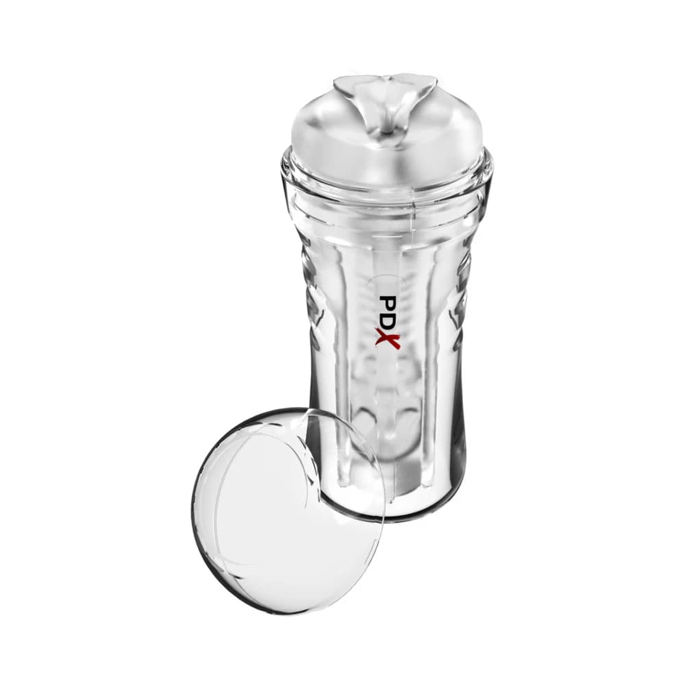PDX Extreme Wet Pussies Super Luscious Lips Self-Lubricating Stroker Frosted thumbnail 3