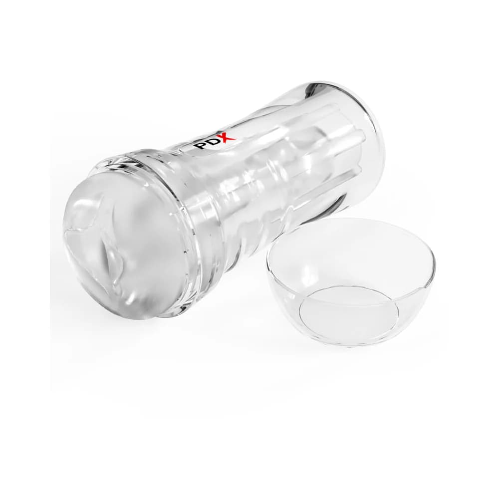 PDX Extreme Wet Pussies Super Luscious Lips Self-Lubricating Stroker Frosted thumbnail 5