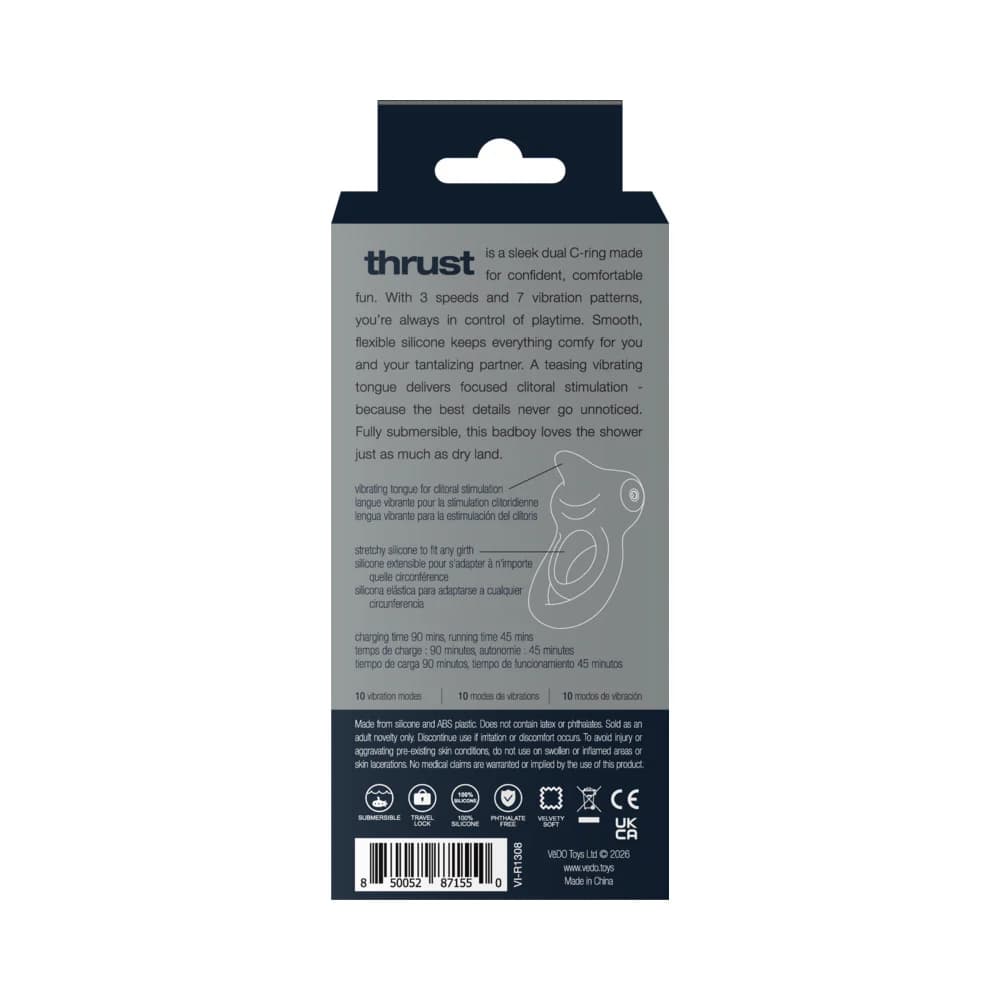 VeDO Thrust Rechargeable Dual C-Ring Black thumbnail 6
