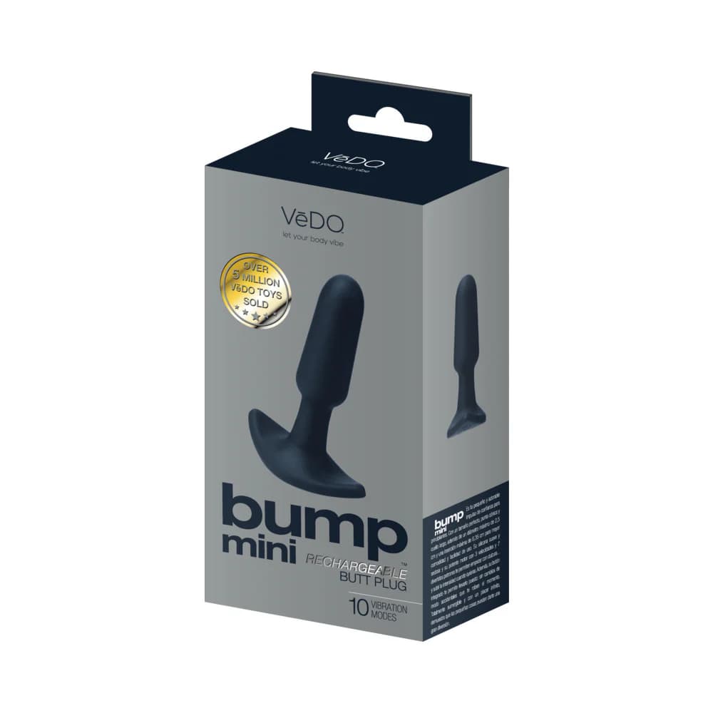 VeDO Bump Mini Rechargeable Anal Plug Black