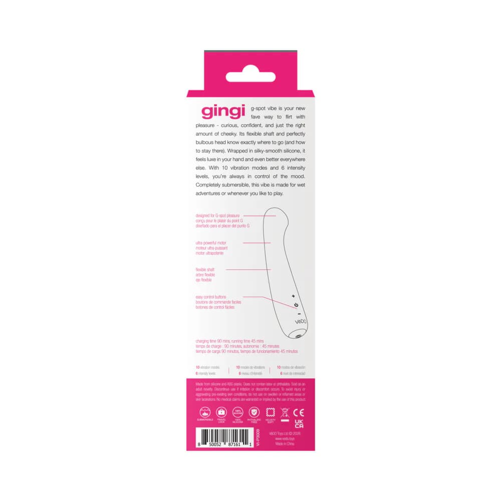 VeDO Gingi Rechargeable G-Spot Pink thumbnail 6