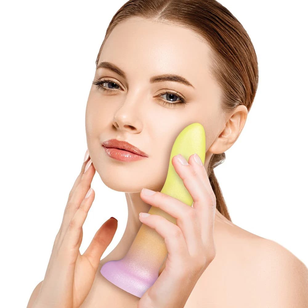 Mixers 8 in. Silicone Dildo Tequila Sunrise thumbnail 4