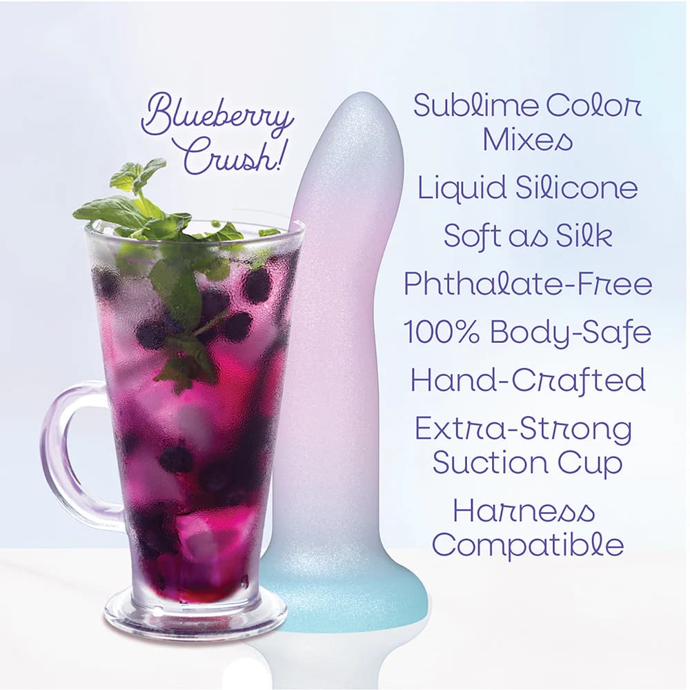 Mixers 8 in. Silicone Dildo Blueberry Crush thumbnail 2