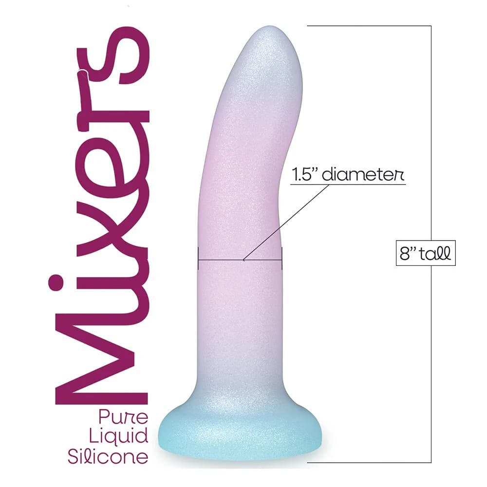 Mixers 8 in. Silicone Dildo Blueberry Crush thumbnail 3