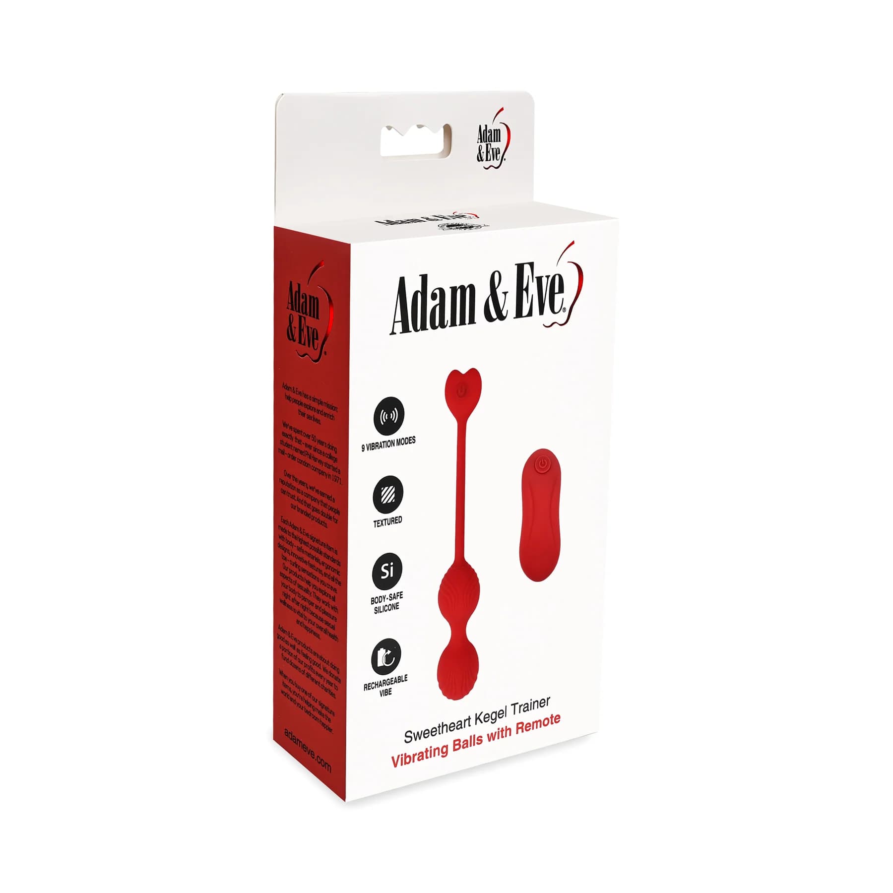 Adam & Eve Sweetheart Kegel Trainer Vibrating Balls with Remote thumbnail 7