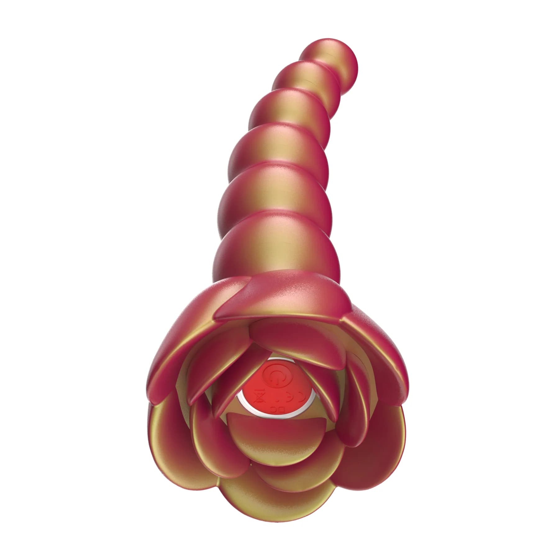 Adam & Eve Beaded Rose Blossom Silicone Anal Vibrator thumbnail 2