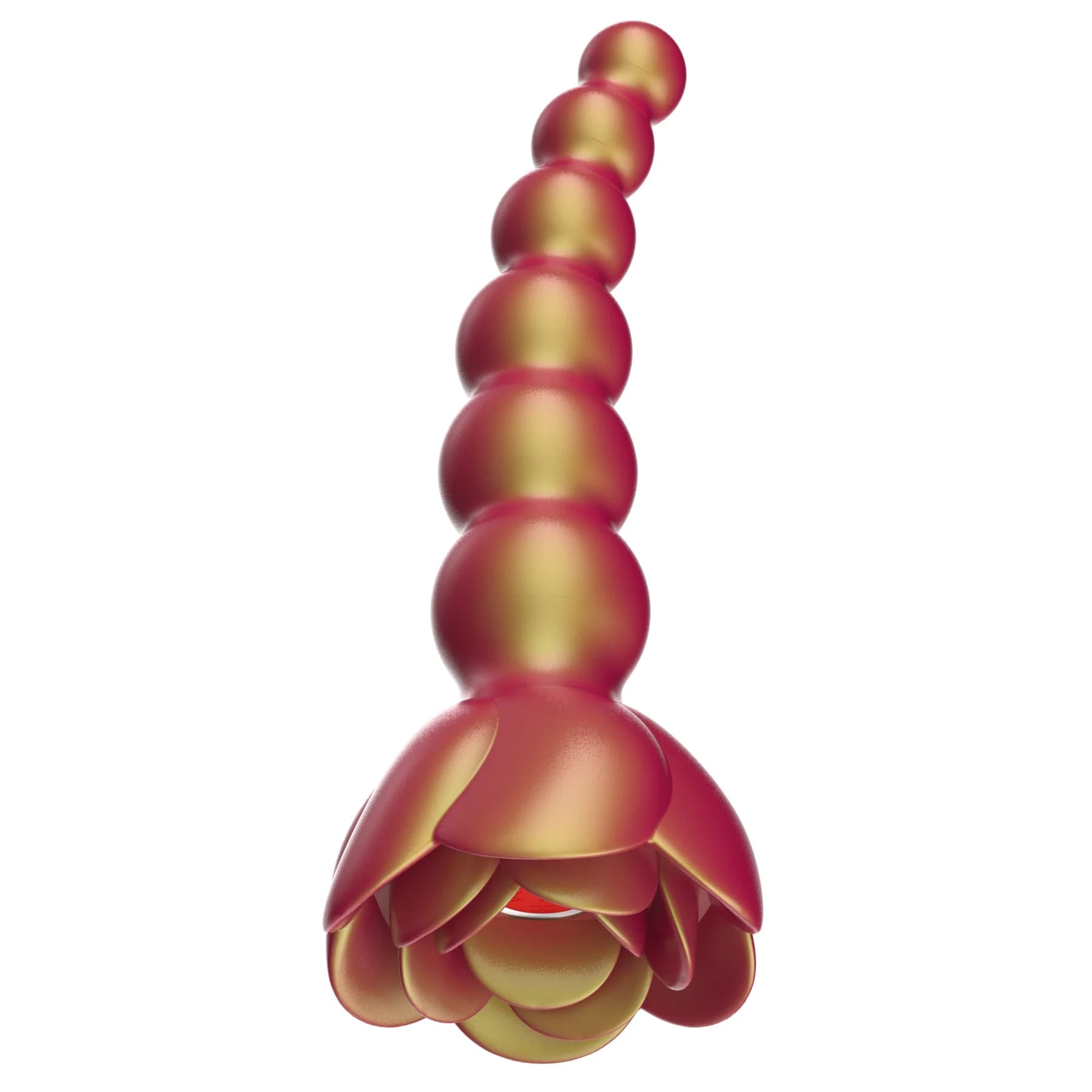 Adam & Eve Beaded Rose Blossom Silicone Anal Vibrator thumbnail 3