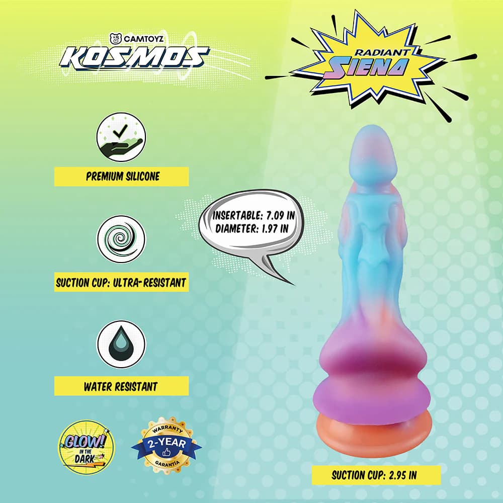 Camtoyz Kosmos Radiant Siena Glow-in-the-Dark Dildo thumbnail 7
