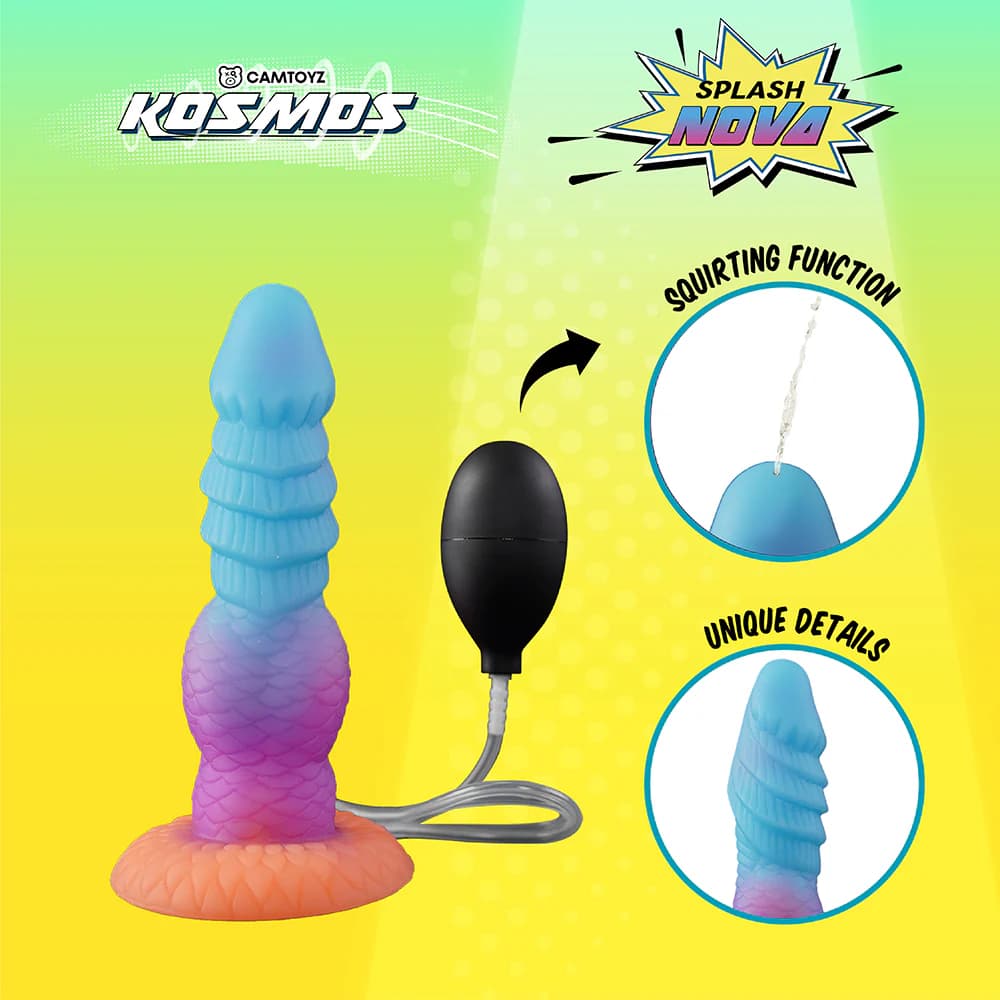 Camtoyz Kosmos Splash Nova Glow-in-the-Dark Squirting Dildo thumbnail 10