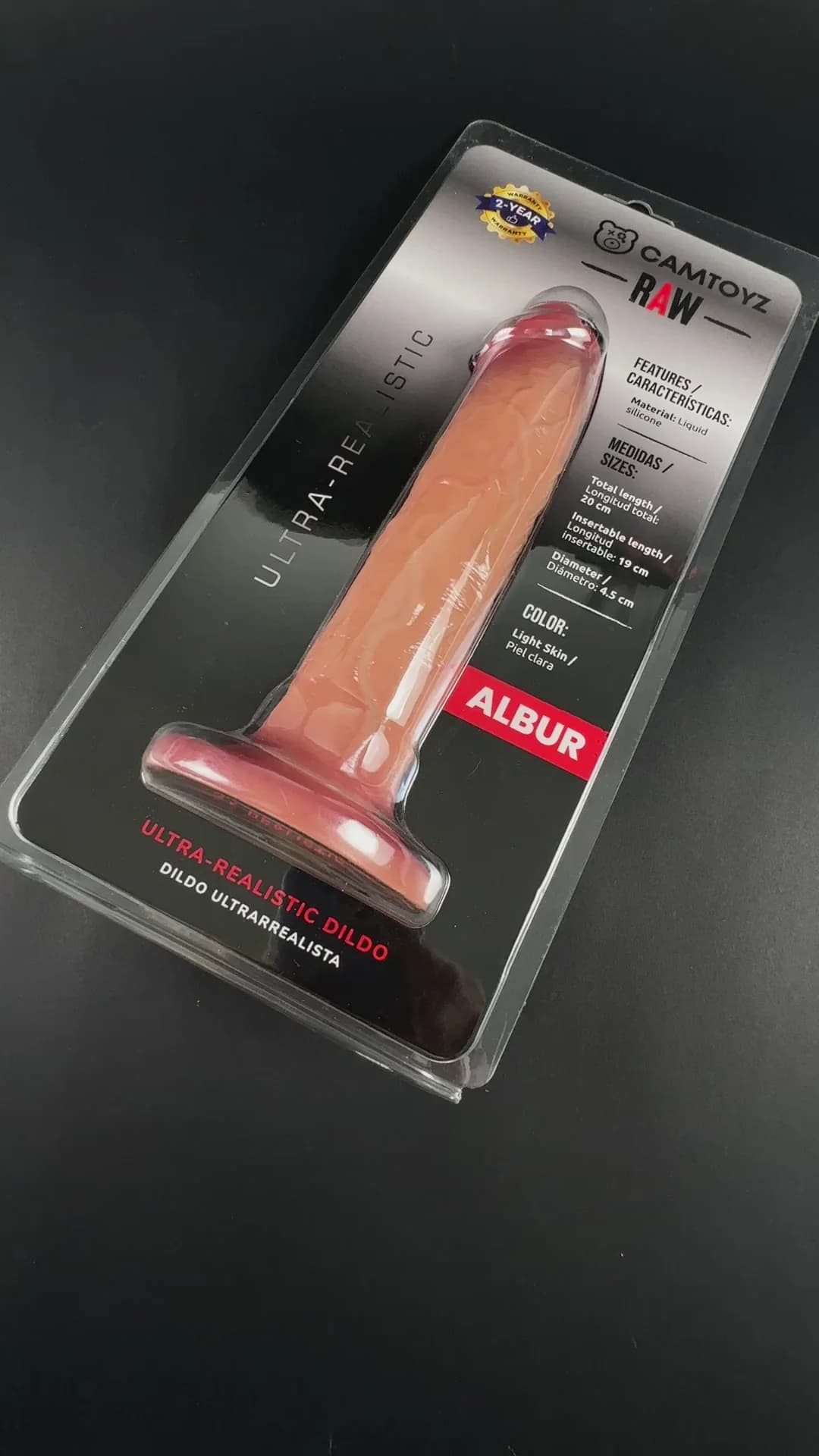 Camtoyz Raw Albur Ultra-Realistic 8 in. Dildo thumbnail 6